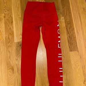 lululemon athletica Red Leggings